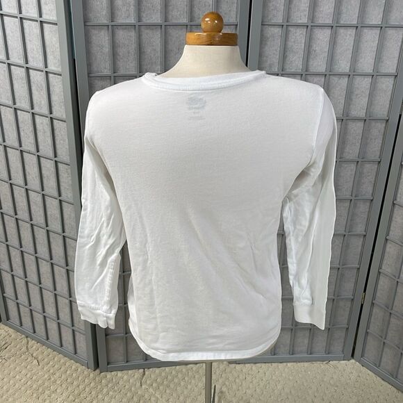 Roots White Long Sleeve Shirt with Heart Graphic, Women’s Size Small - Picture 2 of 6